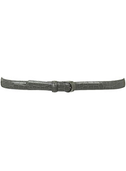 Dorothy Perkins Grey croc buckle belt