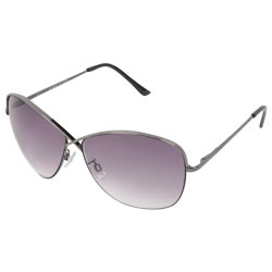 Dorothy Perkins Grey crossed metal sunglasses