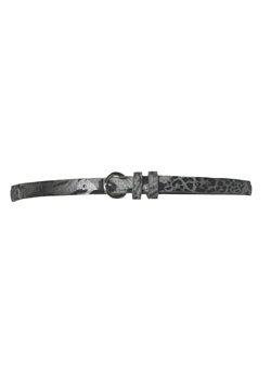 Dorothy Perkins Grey foil skinny waist belt