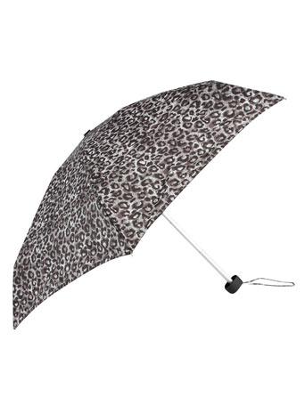 Dorothy Perkins Grey leopard print umbrella