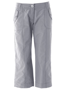 Dorothy Perkins Grey poplin crops