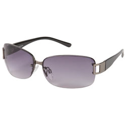 Grey rimless sunglasses