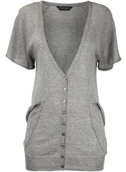 Dorothy Perkins Grey slouch pocket cardigan