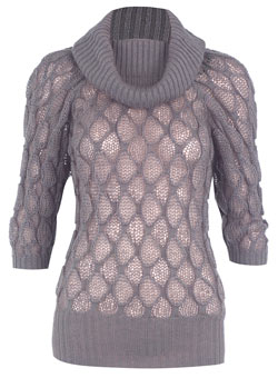 Grey soft knit jumper