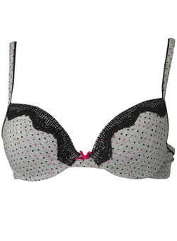 Dorothy Perkins Grey spot bra
