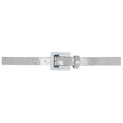 Grey square buckle belt