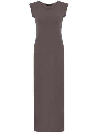 Grey t-shirt maxi dress DP07175962