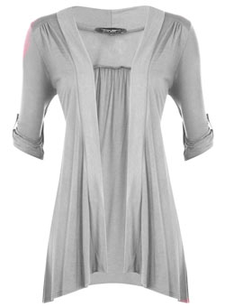 Dorothy Perkins Grey tab sleeve cardigan