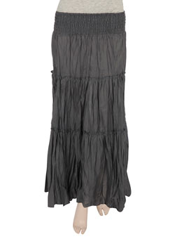 Dorothy Perkins Grey tiered maxi skirt