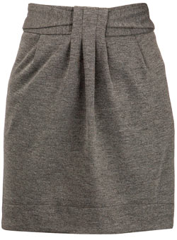 Dorothy Perkins Grey twist tulip skirt