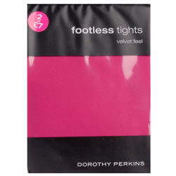 Hot pink 50 footless tights