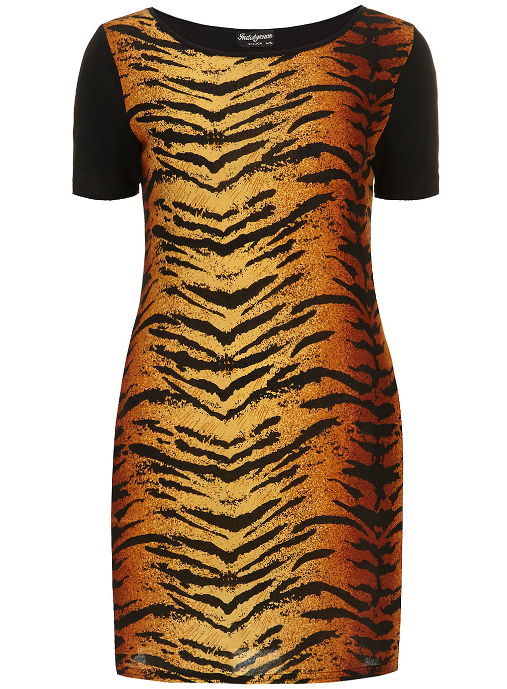 Dorothy Perkins Indulgence Black tiger T-shirt dress 61460169