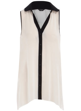 Dorothy Perkins Ivory/black contrast blouse DP05226943