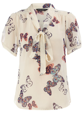 Ivory butterfly blouse DP05284223