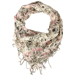 Dorothy Perkins Ivory graffiti print scarf