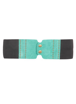 Dorothy Perkins Jade double popper waist belt