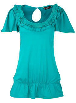 Dorothy Perkins Jade drop waist top