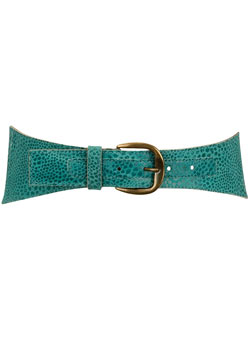 Dorothy Perkins Jade snake leather waist belt