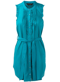 Dorothy Perkins Jade stripe long line shirt