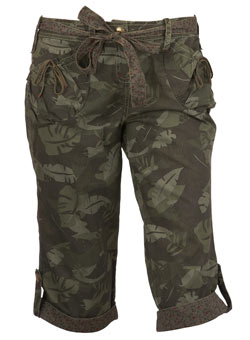Dorothy Perkins Khaki camo long shorts