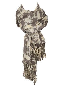 Dorothy Perkins Khaki flower print scarf