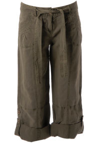 Dorothy Perkins Khaki linen combat trousers