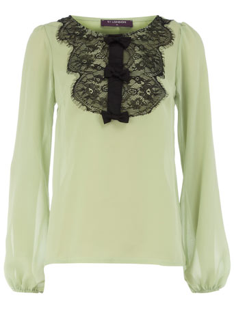 Dorothy Perkins Lace and bow blouse DP51001000