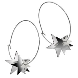 Layered Star Hoop earrings