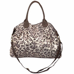 Leopard sparkle holdall