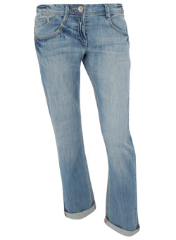 Dorothy Perkins Light blue wash slouch jeans