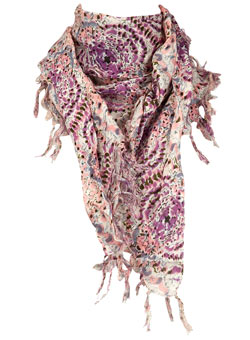 Dorothy Perkins Lilac blurred floral scarf
