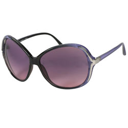 Lilac large plastic sunglasses