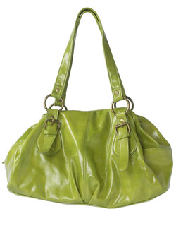 Dorothy Perkins Lime buckle bag