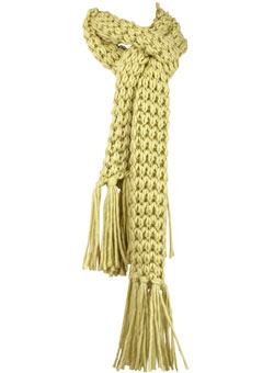 Dorothy Perkins Lime chunky scarf