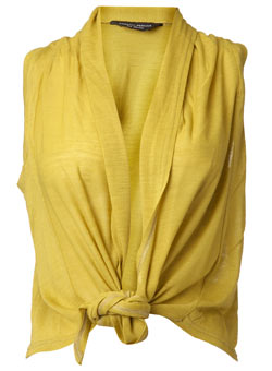 Dorothy Perkins Lime drape front waistcoat
