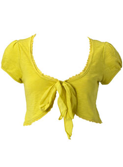 Dorothy Perkins Lime slubby shrug