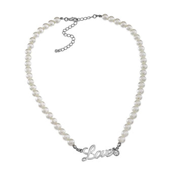Dorothy Perkins Love pearl necklace