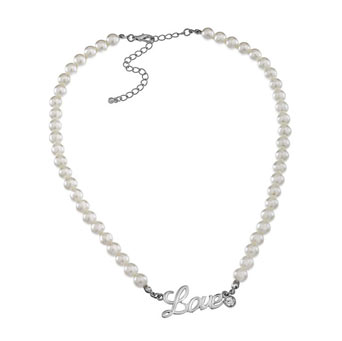 Love pearl necklace