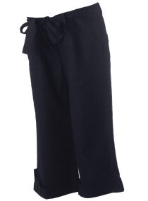 Dorothy Perkins Maternity black linen crops