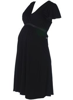 Dorothy Perkins Maternity black lurex dress