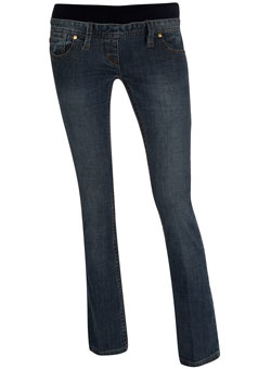 Maternity blue bootcut jeans