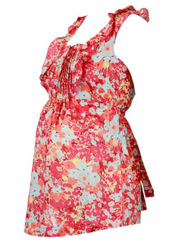 Dorothy Perkins Maternity coral floral blouse
