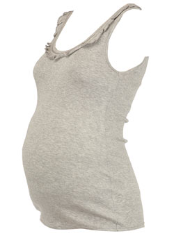 Dorothy Perkins Maternity grey frill vest