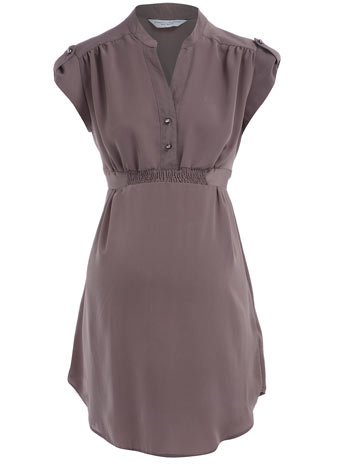 Dorothy Perkins Maternity mink ruched blouse