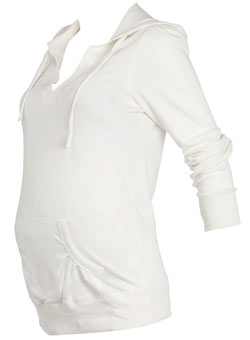 Maternity white hoody
