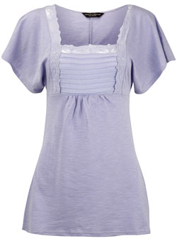 Dorothy Perkins Mauve empire line top