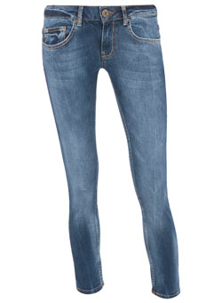 Dorothy Perkins Mid blue ankle length skinny jeans