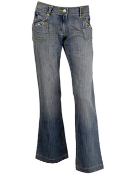 Dorothy Perkins Mid wash slouch jeans