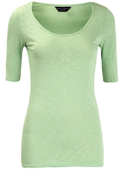 Dorothy Perkins Mint scoop neck top