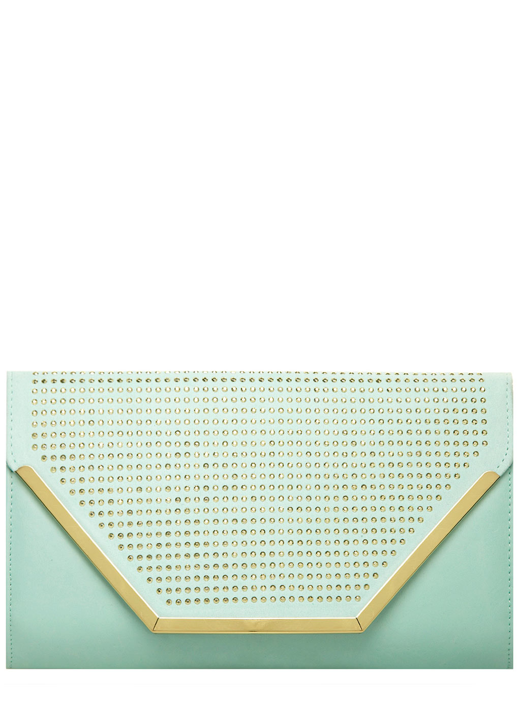 Dorothy Perkins Mint stud structured clutch 18344113
